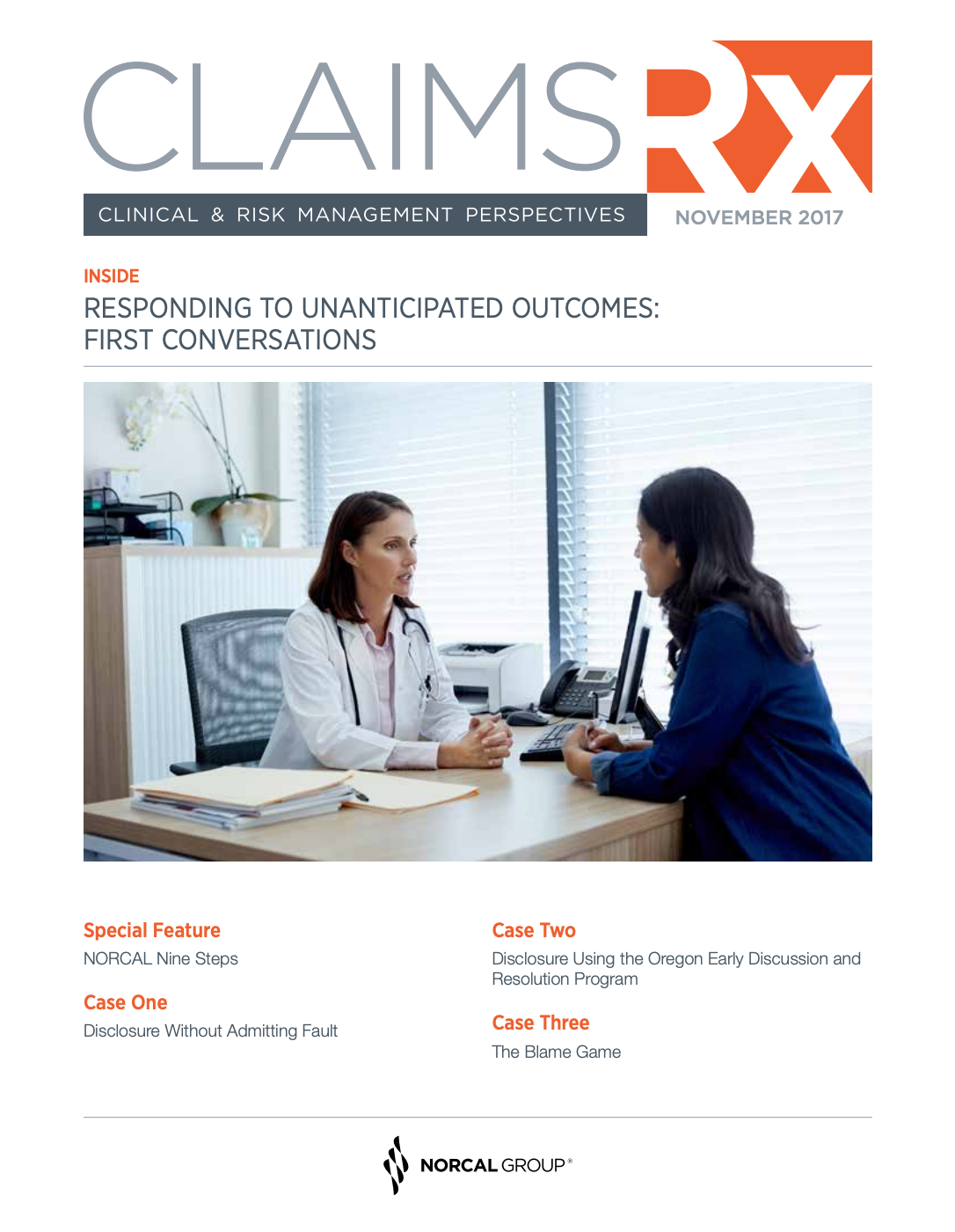 Responding to Unanticipated Outcomes: First Conversations Responding to Unanticipated Outcomes: First Conversations